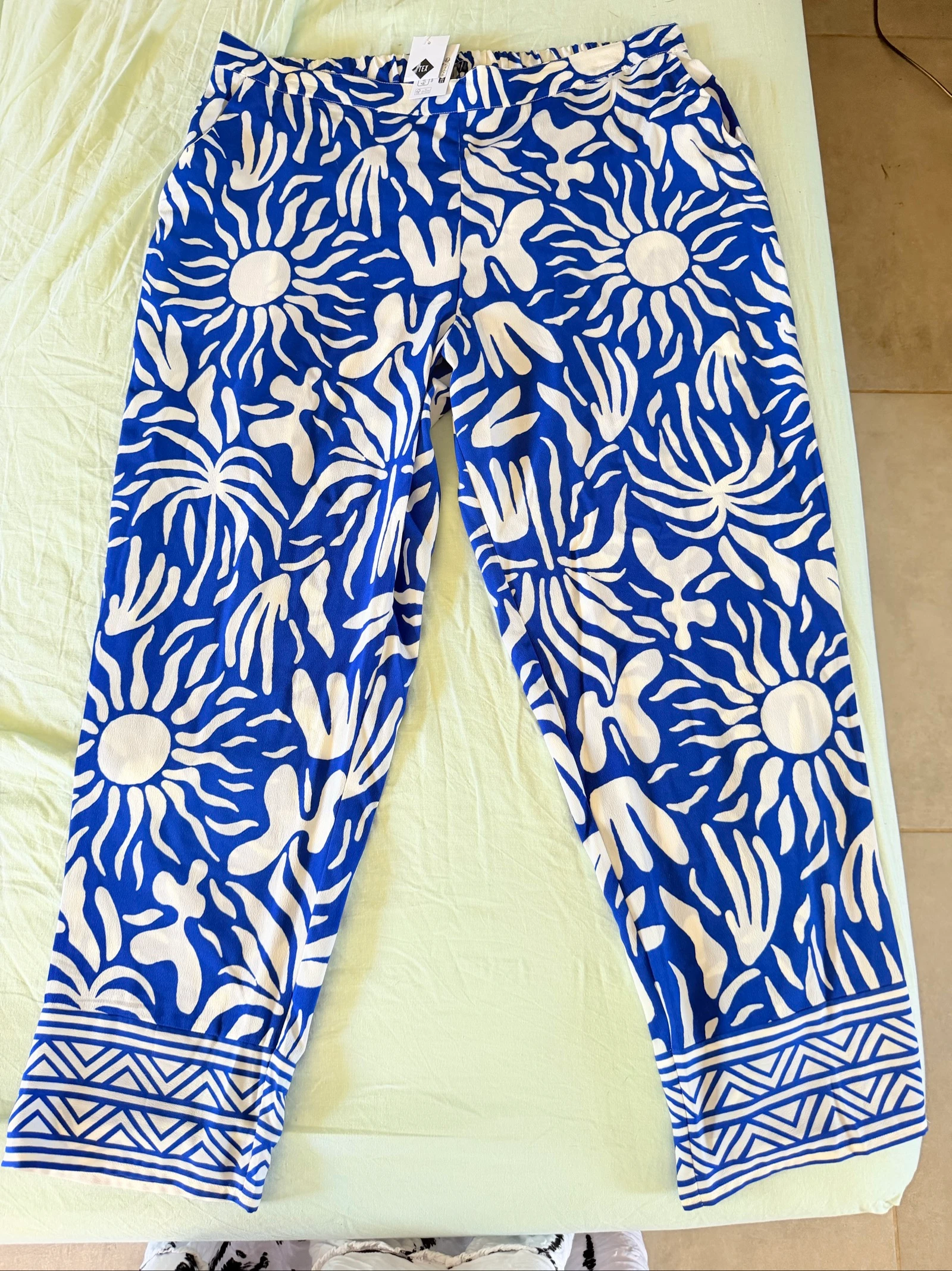 Pantalon fluide tex taille xl neuf avec étiquette tendance été 
